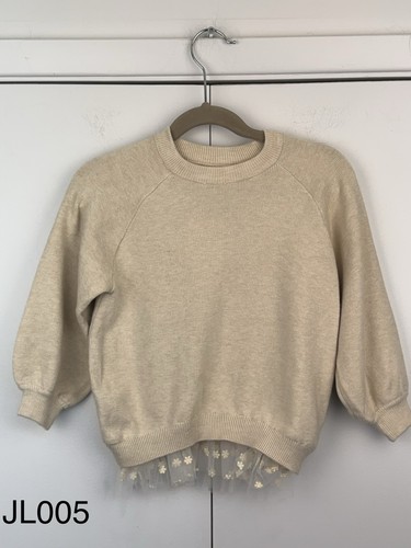 Zara girls ecru - girls, knit