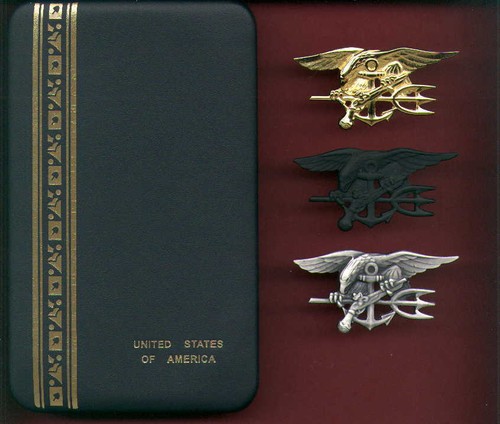 One navy seal badge set - navy,