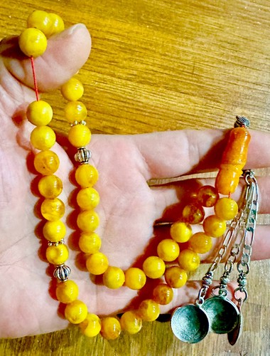 Baltic amber islamic prayer - baltic,