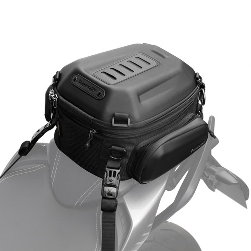 Motorcycle tail bag - tail, expandable