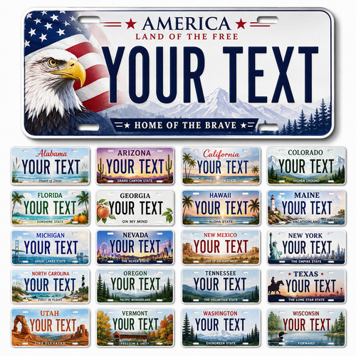 Any state custom personalized - any,