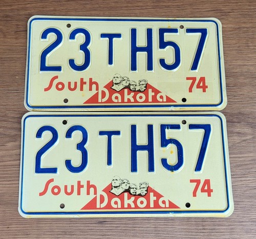 1974 south dakota license - south,