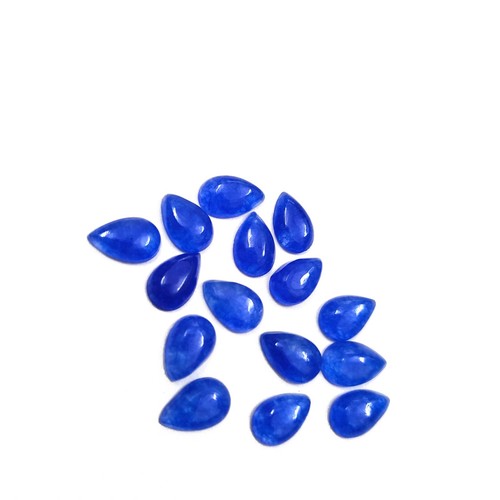 Blue jade pear - blue, flat