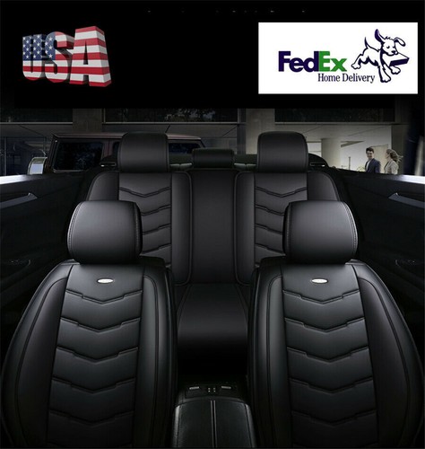Black leather seats - pu,