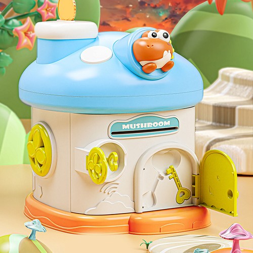 Cartoon mushroom house cash - mushroom,