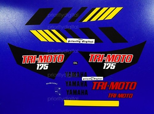 1982 yamaha yt175 decals - yamaha,