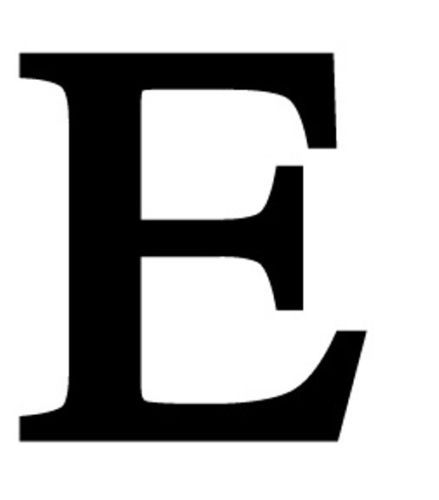 Black metal letter - a-z,