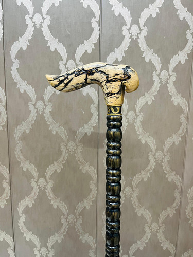 Carved handle walking - carved,