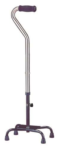 Quad cane heavy duty - heavy, chrome