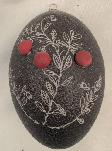 Hand painted emu - emu, egg