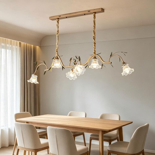 Large linear chandelier - linear,