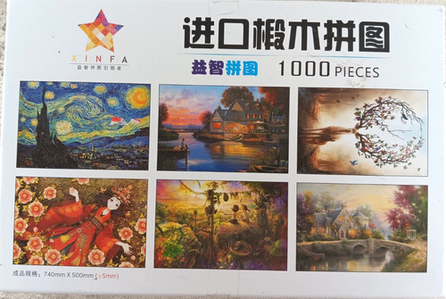 Six jigsaw puzzles 1000 pieces - puzzles,