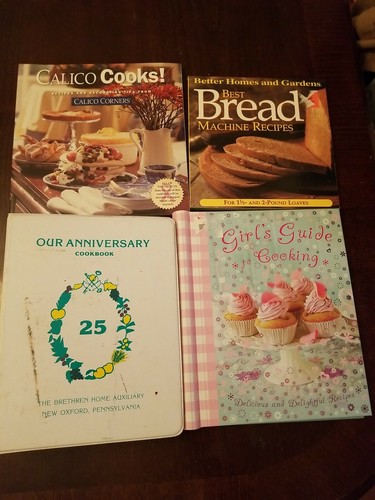 Lot cook books calico - lot, books.