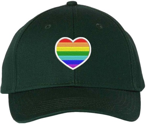 Rainbow heart embroidered - heart,