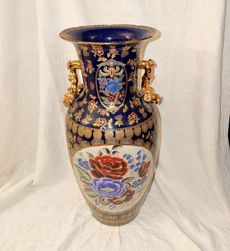 Hand painted porcelain floral - painted,