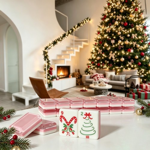 Christmas american mahjong set - christmas,