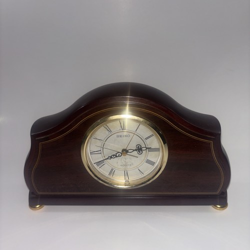 Seiko wooden clock - seiko, vintage