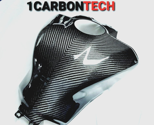 Carbon fiber tank cover - carbon,