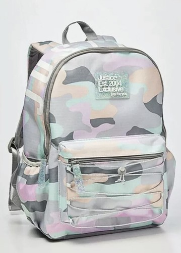 Justice pastel camo backpack - justice,