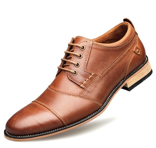 Retro men leather lace up - leather,
