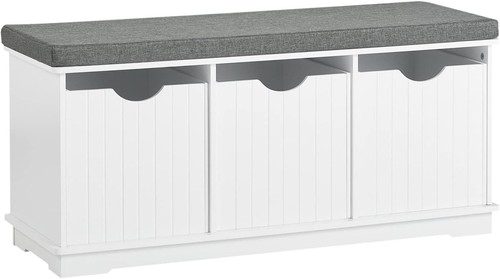 Elegant white storage - white, bench