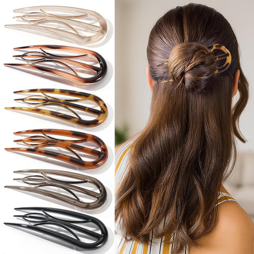 6pcs french hair pins - 6pcs, for