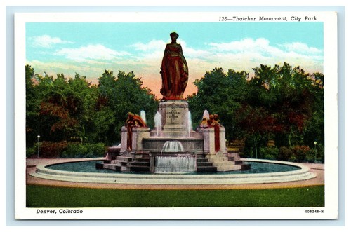 Postcard thatcher monument - postcard,