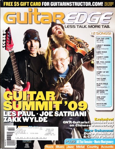 Guitar edge magazine january - guitar,
