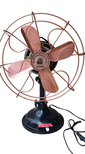 Vintage desk fan - vintage, copper