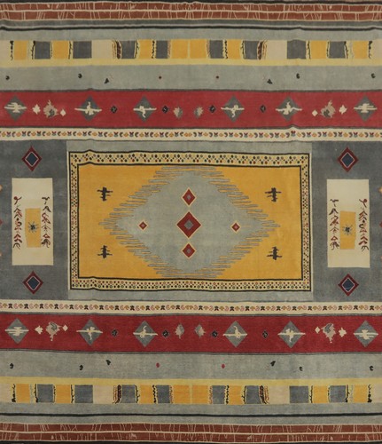 Square wool gabbe vegetable - square,