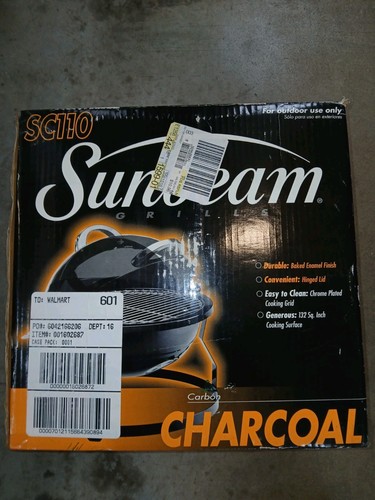 Sunbeam sc110 charcoal grill - sunbeam,