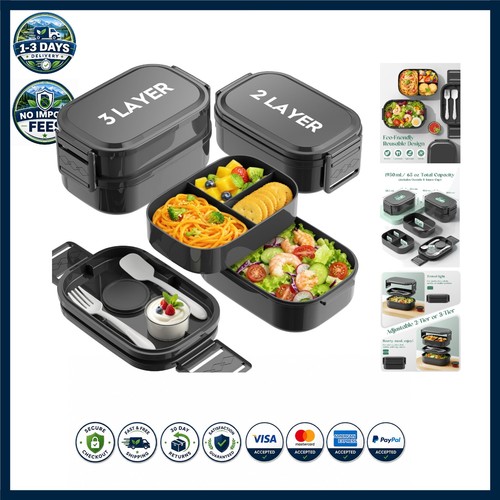 Bento lunch box 3 tier - bento, 3-tier