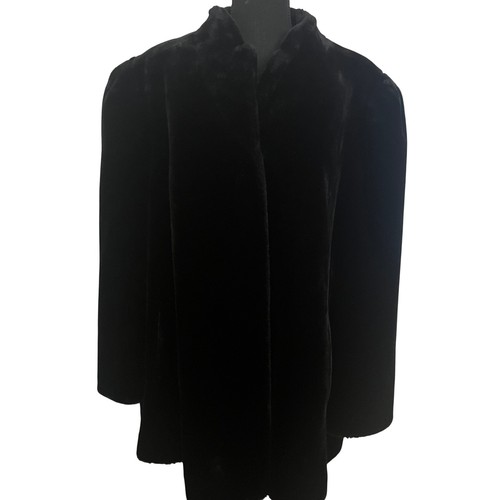 Luraseel black faux fur coat - faux,
