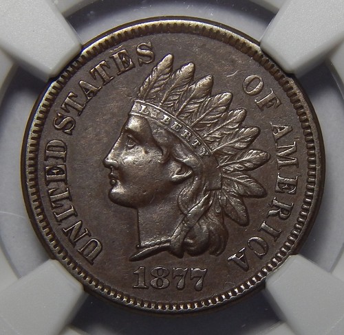 1877 ngc au55bn indian head - 1877,