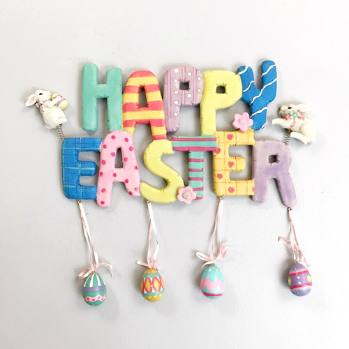 Happy easter decorative - happy,