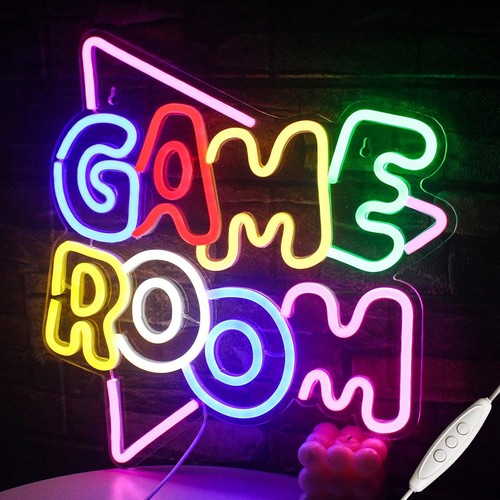 Game room large neon signs - room,