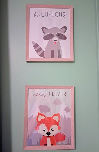 Four woodland animal pictures - four,