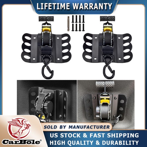 Pair retractable tie down - tie,