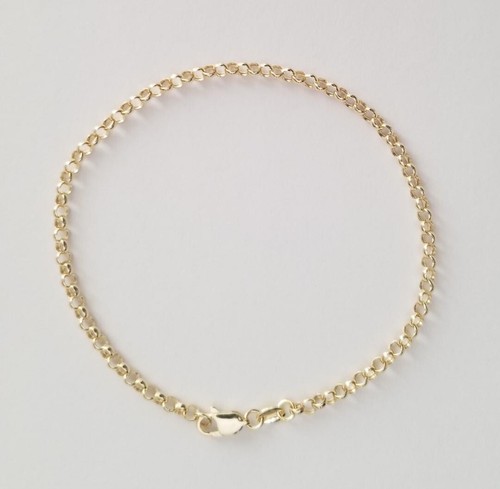 14k real yellow gold - real, rolo