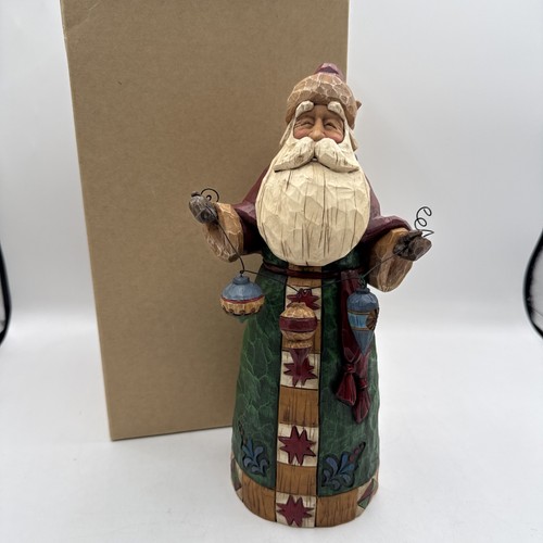 Santa with ornaments - with,