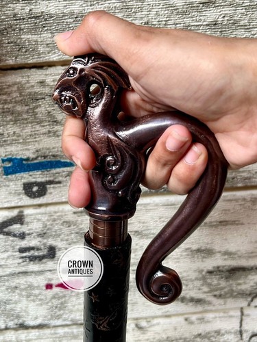 Hand carved dragon walking - hand,