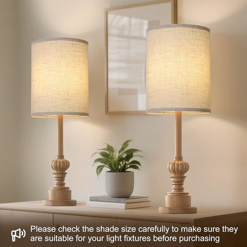 Set tall drum lamp shades - set, 2