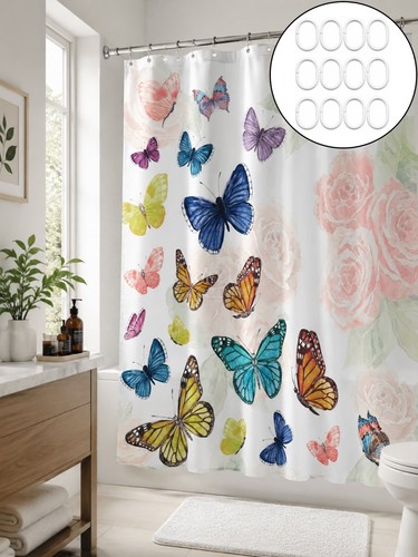 Butterfly floral fabric - butterfly,