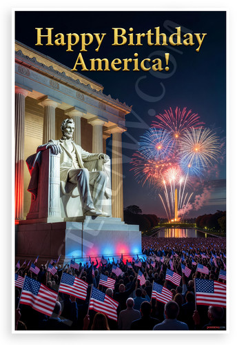 Happy birthday america - birthday, lincoln