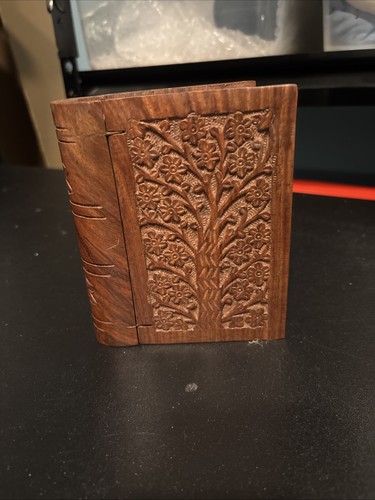 Vintage wooden box secret - vintage,
