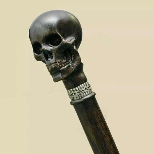 Antique skull head handle - antique,
