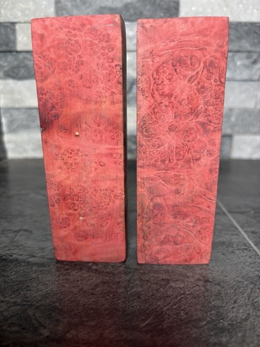 Red burl turning blanks - red,