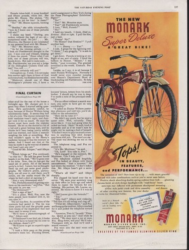 1947 monark super deluxe bike - monark,