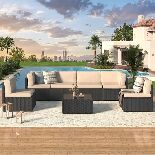 Piece outdoor patio - 7-piece,