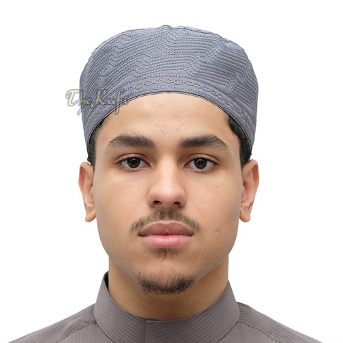 Muslim kufi hat dark - dark, grey